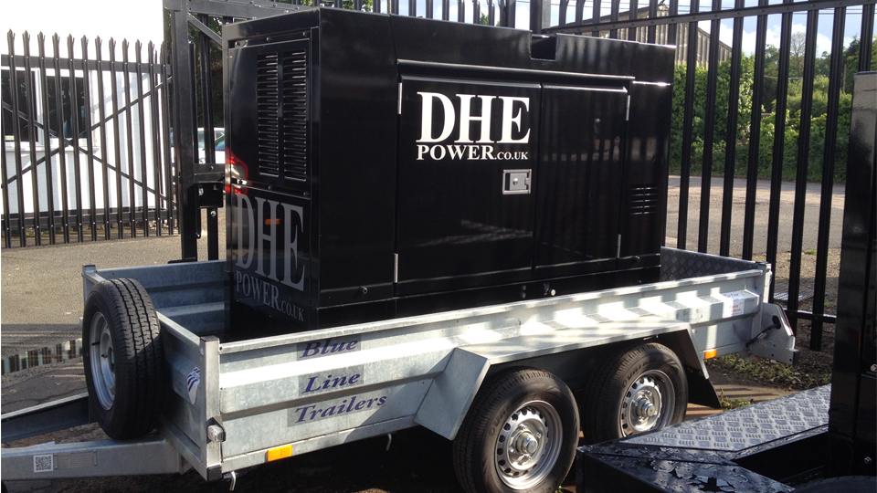 Suffolk Stage Hire 60KVA Ultra Silent Road Towable Diesel Generator